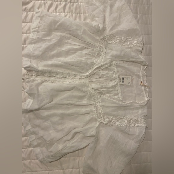 FREE PEOPLE Luna Lace Trim Top - Picture 6 of 6